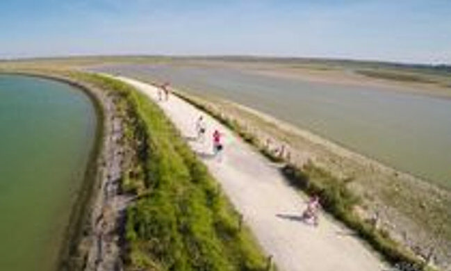 La digue à vélo, baie de Somme