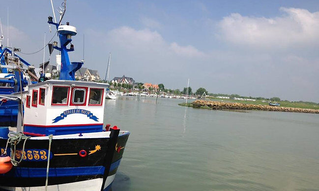 Bateau de pêche dans le port du Crotoy