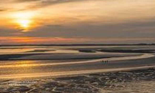 Coucher de soleil sur la plage
